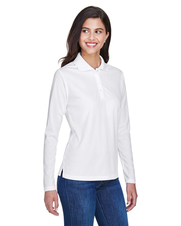 Ash City Core 365 78192 - Pinnacle Pour Femme Polos En Piqué Performance Core 365™ À Manches Longues