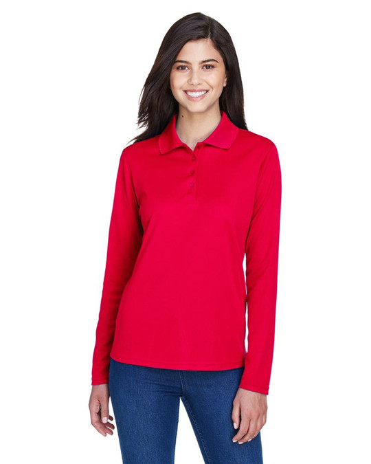 Ash City Core 365 78192 - Pinnacle Pour Femme Polos En Piqué Performance Core 365™ À Manches Longues