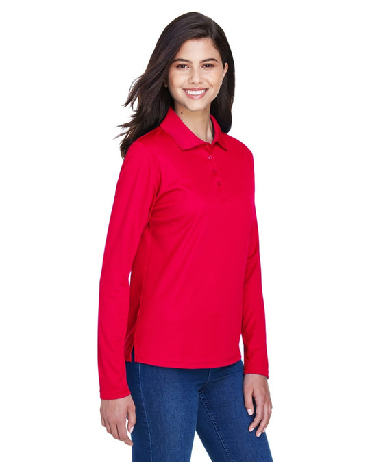 Ash City Core 365 78192 - Pinnacle Pour Femme Polos En Piqué Performance Core 365™ À Manches Longues