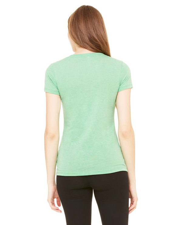 Bella+Canvas 8435 - Ladies Triblend Short-Sleeve Deep V-Neck T-Shirt