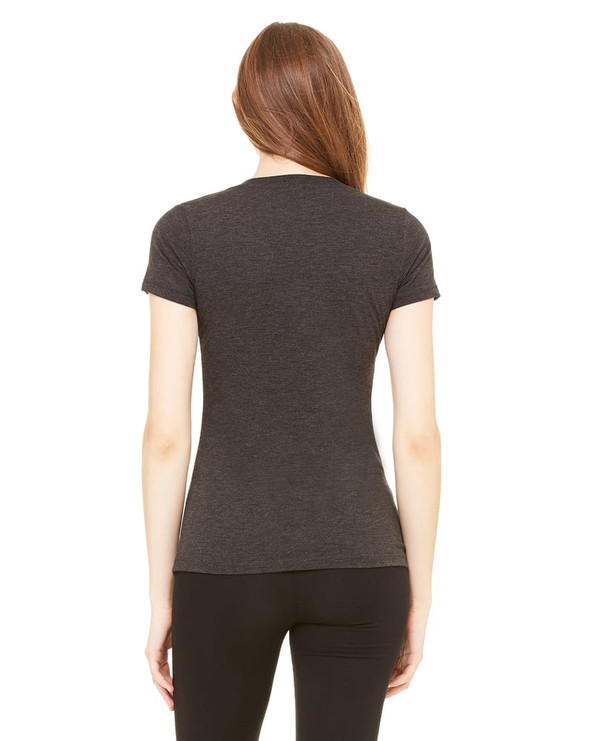 Bella+Canvas 8435 - Ladies Triblend Short-Sleeve Deep V-Neck T-Shirt