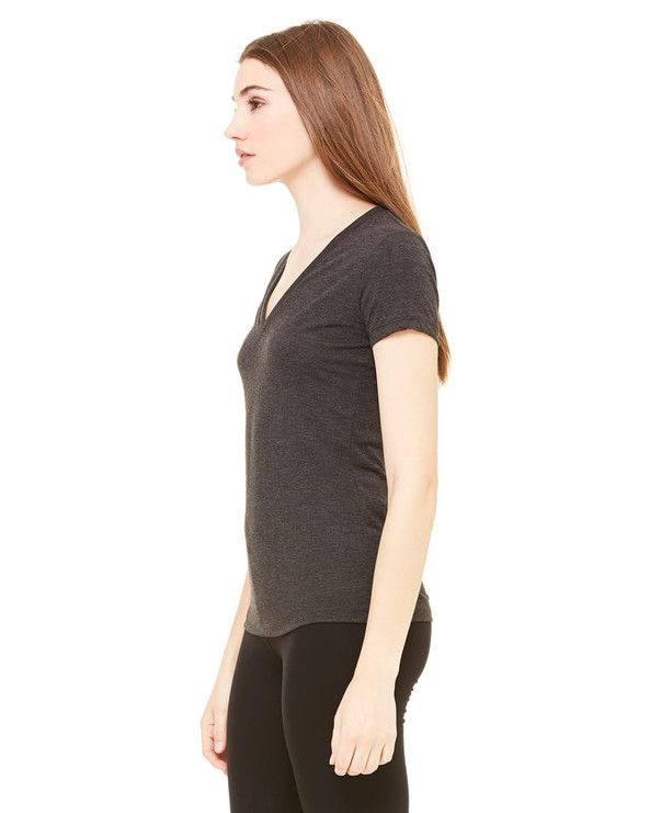 Bella+Canvas 8435 - Ladies Triblend Short-Sleeve Deep V-Neck T-Shirt