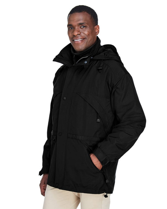 Ash City North End 88007 - Parka Techno Series 3-En-1 Pour Homme Avec Garniture Armurée