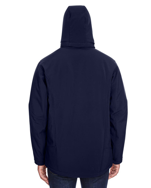 Ash City North End 88159 - Glacier Manteau Isolé Pour Homme À Extérieur Doux Avec Capuchon Amovible
