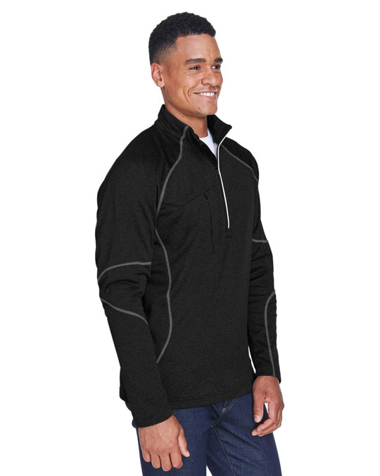 Ash City North End 88175 - Catalyst Manteau Performance En Molleton Pour Homme Avec Glissière Mi-Hauteur