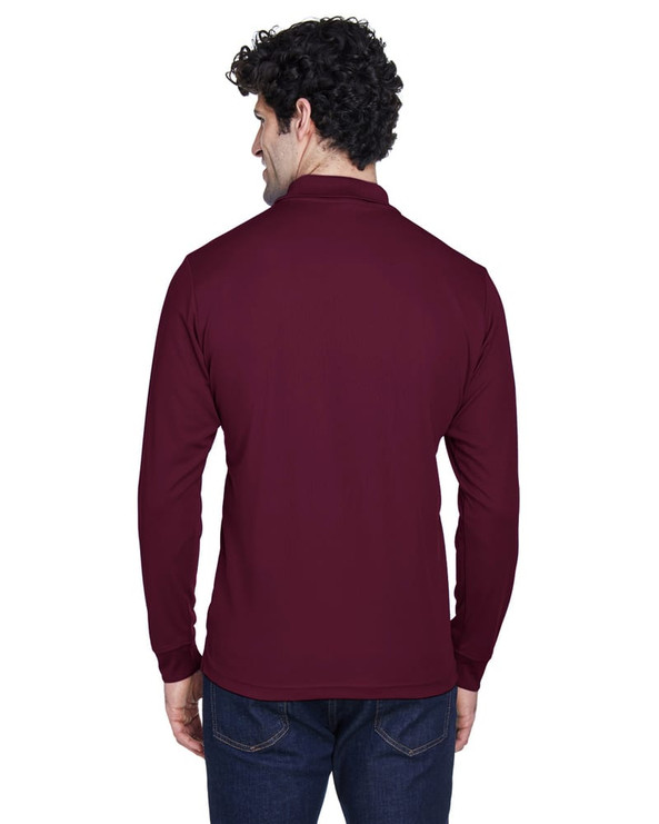 Ash City Core 365 88192 - Pinnacle Pour Hommes Polos En Piqué Performance Core 365™ À Manches Longues
