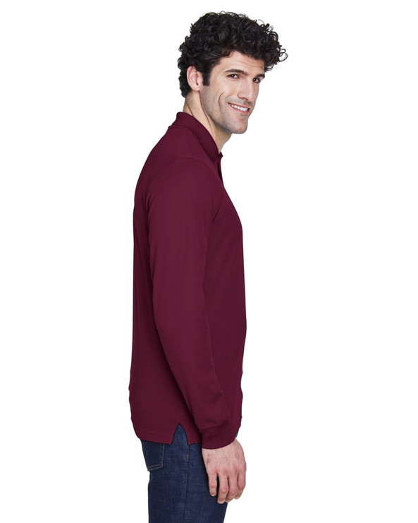 Ash City Core 365 88192 - Pinnacle Pour Hommes Polos En Piqué Performance Core 365™ À Manches Longues
