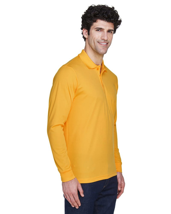 Ash City Core 365 88192 - Pinnacle Pour Hommes Polos En Piqué Performance Core 365™ À Manches Longues