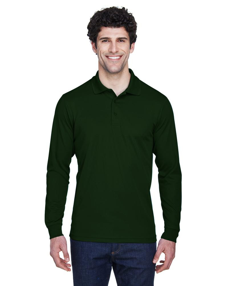 Ash City Core 365 88192 - Pinnacle Pour Hommes Polos En Piqué Performance Core 365™ À Manches Longues