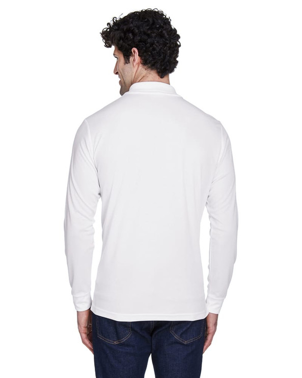 Ash City Core 365 88192 - Pinnacle Pour Hommes Polos En Piqué Performance Core 365™ À Manches Longues