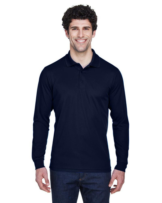 Ash City Core 365 88192 - Pinnacle Pour Hommes Polos En Piqué Performance Core 365™ À Manches Longues