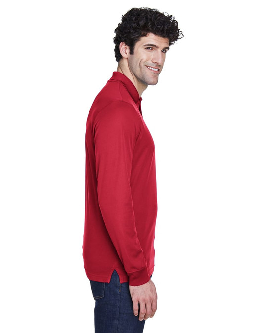 Ash City Core 365 88192 - Pinnacle Pour Hommes Polos En Piqué Performance Core 365™ À Manches Longues