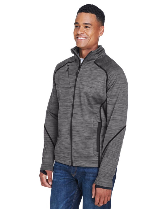 Ash City North End 88697 - Flux Men's Melange Bonded Fleece Jackets