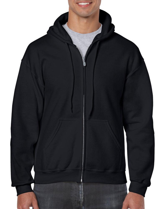 Gildan G186 - Molleton à capuchon Heavy BlendMC 50/50, 13,3 oz de MD avec glissière tout au long
