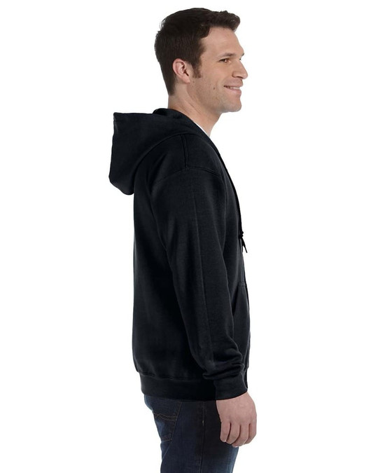Gildan G186 - Molleton à capuchon Heavy BlendMC 50/50, 13,3 oz de MD avec glissière tout au long