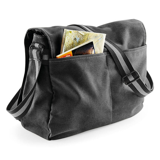 Quadra QD610 - Quadra QD610 - Vintage Canvas Aktentasche