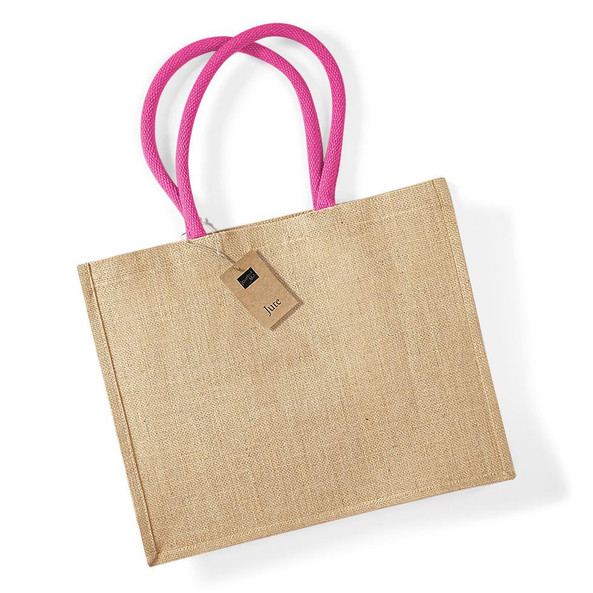 Westford Mill WM407 - Borsa shopper classica in juta