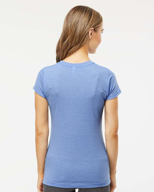M & O Knits 3540 - T-SHIRT EN COTON FIN POUR DAMES