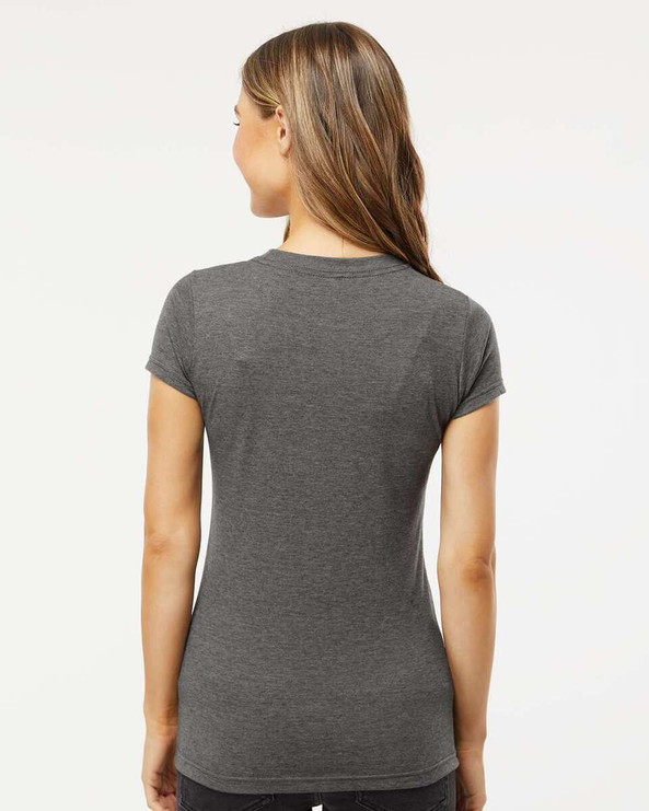 M & O Knits 3540 - T-SHIRT EN COTON FIN POUR DAMES