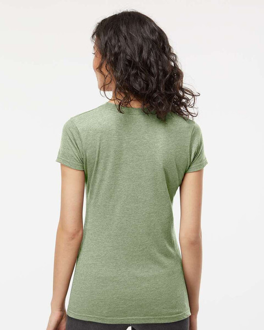 M & O Knits 3540 - T-SHIRT EN COTON FIN POUR DAMES