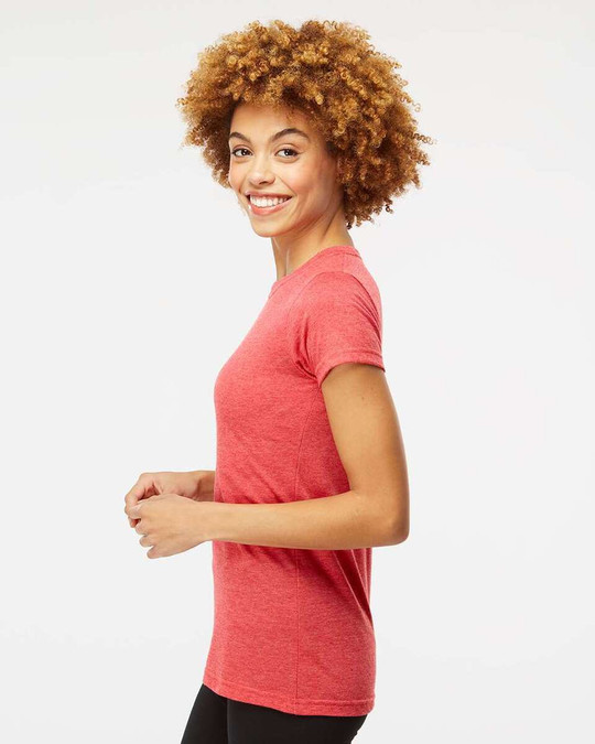 M & O Knits 3540 - T-SHIRT EN COTON FIN POUR DAMES