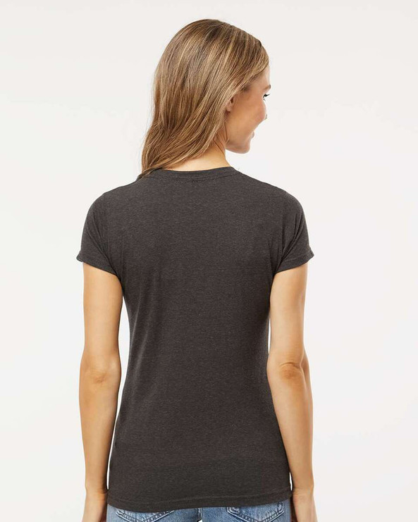 M & O Knits 3540 - T-SHIRT EN COTON FIN POUR DAMES