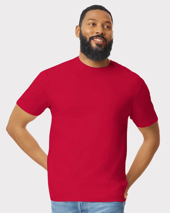 Gildan 64000 - T-Shirt Filé à l’Anneau Pour Homme