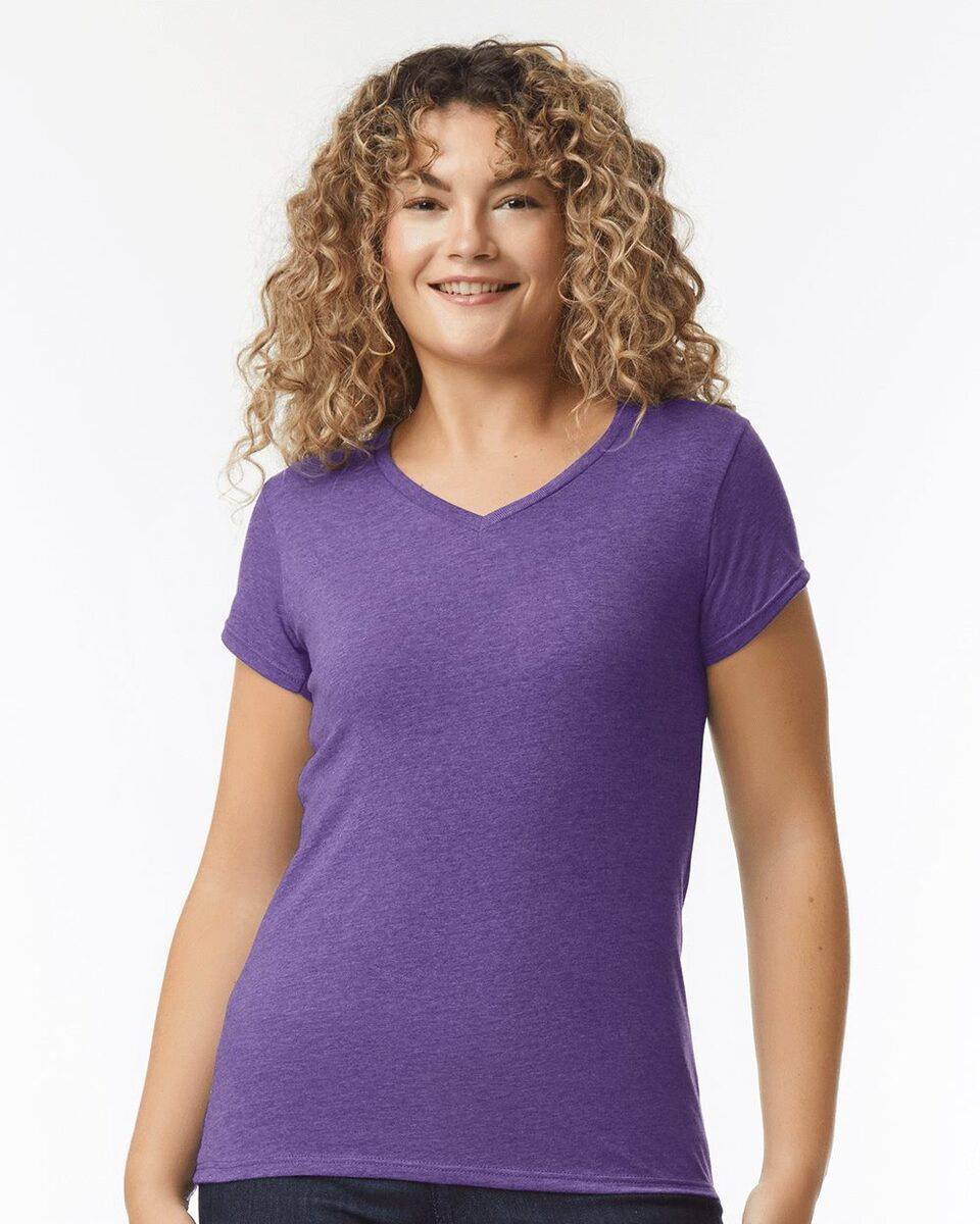 Gildan 64V00L - V-Neck T-shirt Junior Fit for Women