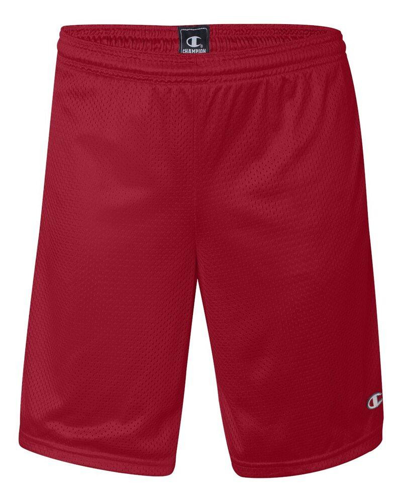 Champion S162 - Shorts Largos de Malla con Bolsillos