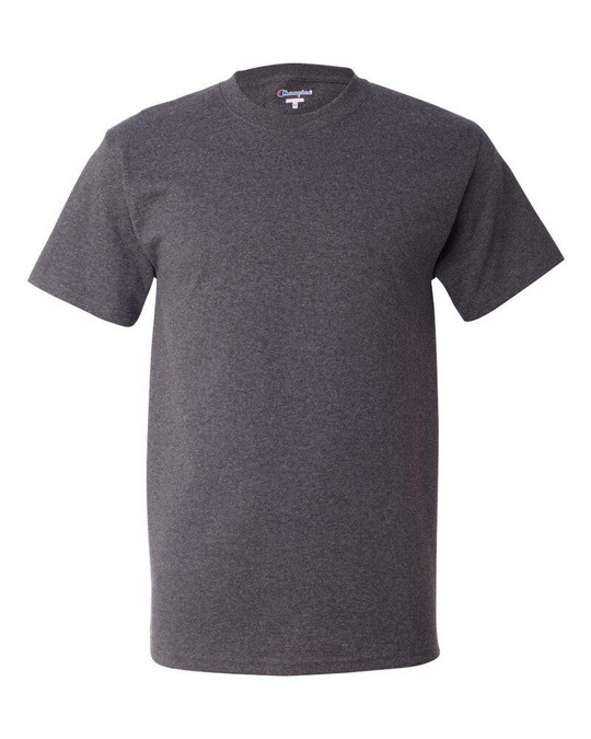 Champion T425 - Camiseta de Manga Corta sin Etiqueta