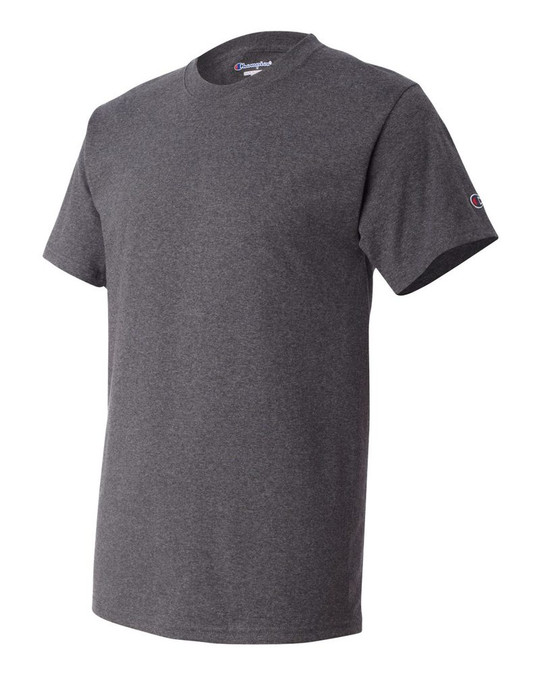Champion T425 - Camiseta de Manga Corta sin Etiqueta