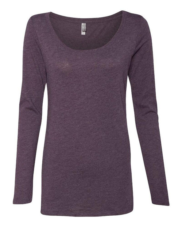 Next Level 6731 - Remera Triblend manga larga de cuello redondo
