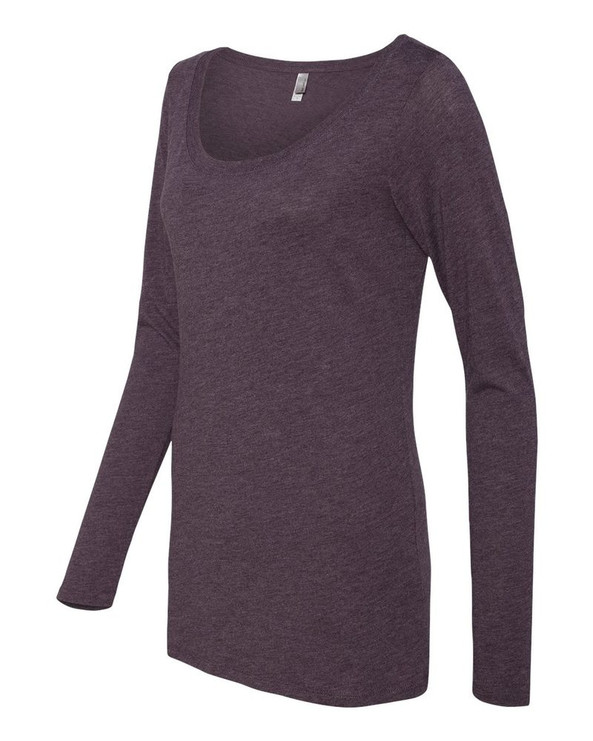 Next Level 6731 - Remera Triblend manga larga de cuello redondo