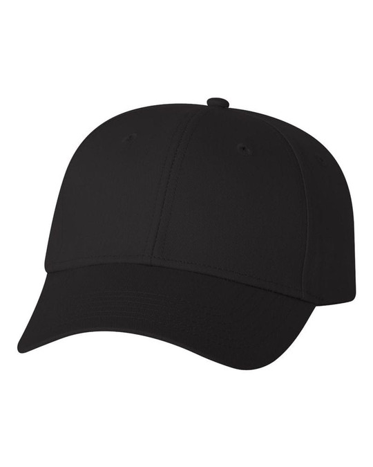 Valucap VC100 - Gorra de sarga de algodón estructurada con cierre de lengüeta de plástico