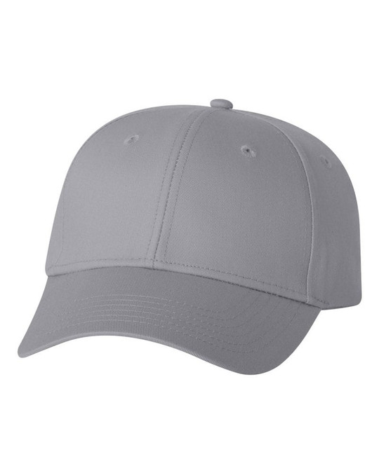Valucap VC100 - Gorra de sarga de algodón estructurada con cierre de lengüeta de plástico