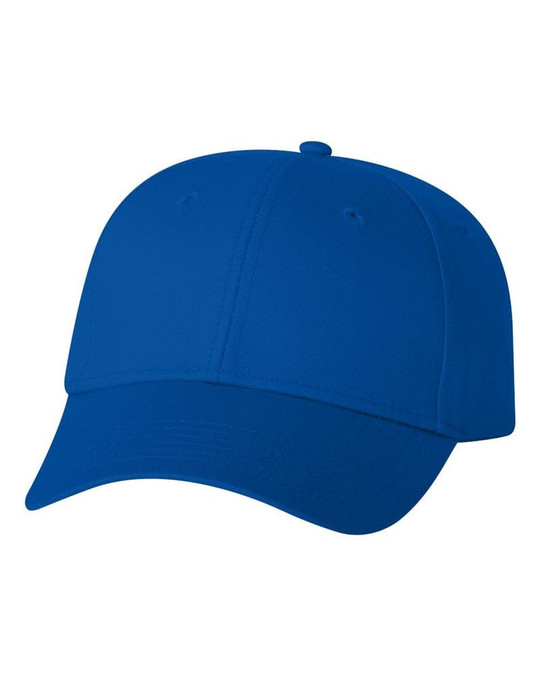 Valucap VC100 - Gorra de sarga de algodón estructurada con cierre de lengüeta de plástico
