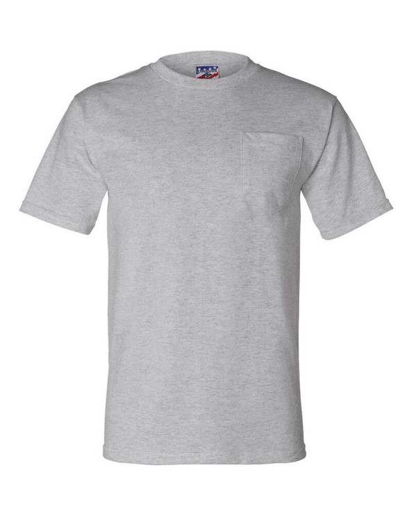 Bayside 3015 - Union-Made Short Sleeve T-Shirt with a Pocket