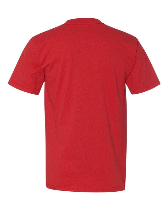 Bayside 3015 - Camiseta de Manga Corta con Bolsillo Hecha en Unión