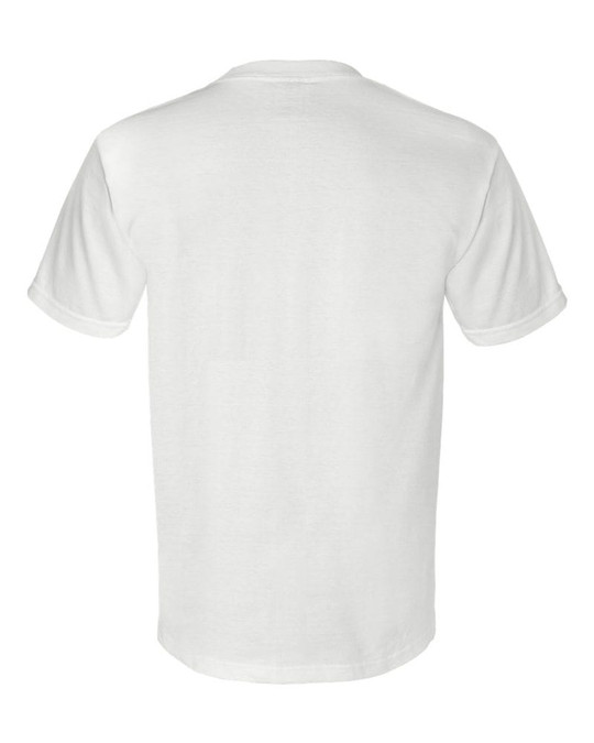 Bayside 3015 - Camiseta de Manga Corta con Bolsillo Hecha en Unión