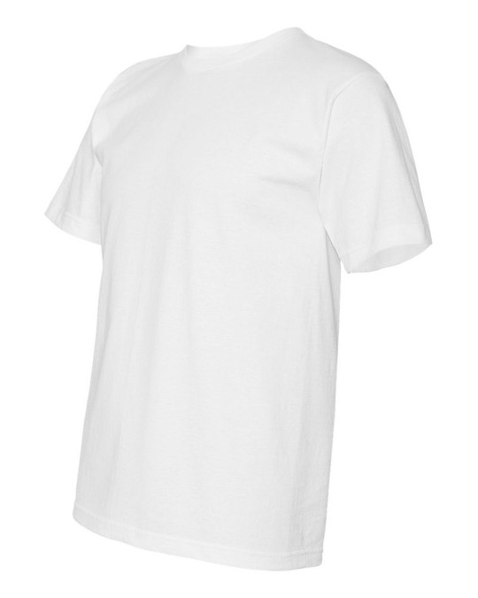 Bayside 5040 - Camiseta de Manga Corta 100% Algodón Hecha en USA