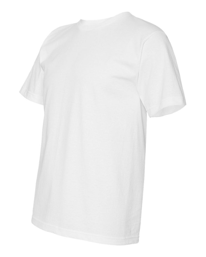 Bayside 5040 - Camiseta de Manga Corta 100% Algodón Hecha en USA