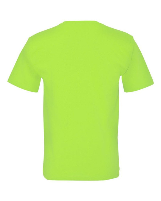 Bayside 5070 - Camiseta de Manga Corta con Bolsillo Hecha en USA