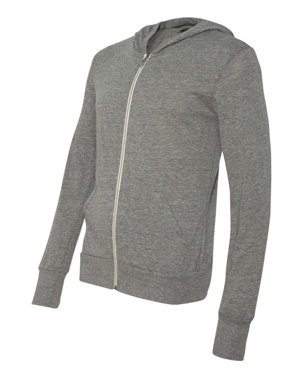 Alternative 1970e1 - Unisex Eco-Jersey Hooded Full-Zip T-Shirt