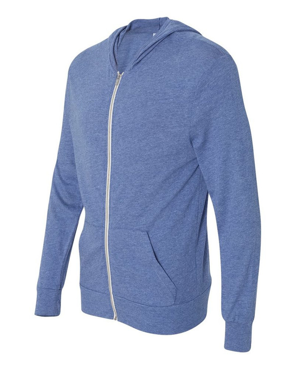 Alternative 1970e1 - Unisex Eco-Jersey Hooded Full-Zip T-Shirt