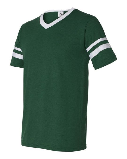 Augusta Sportswear 360 - Remera jersey con mangas con rayas