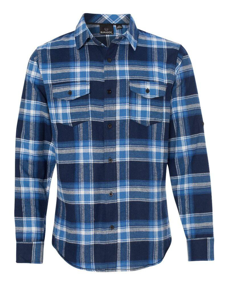 Burnside B8210 - Camisa de franela de manga larga