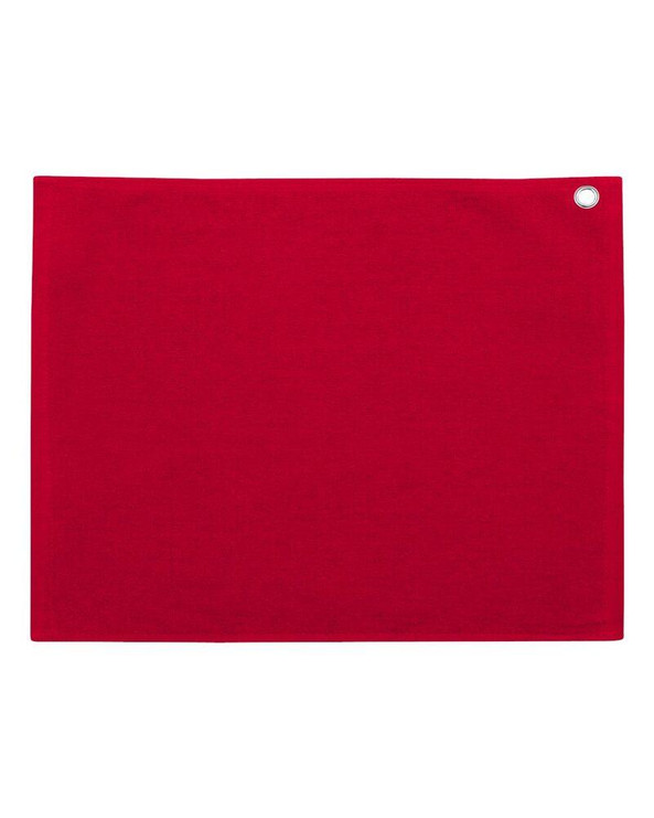 Carmel Towel Company C1518GH - Velour Hemmed Towel with Corner Grommet & Hook