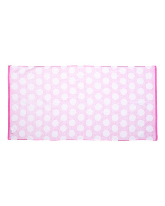 Carmel Towel Company C3060P - Polka Dot Velour Beach Towel