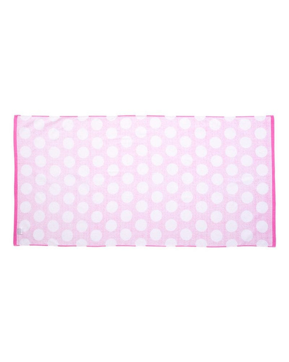 Carmel Towel Company C3060P - Polka Dot Velour Beach Towel