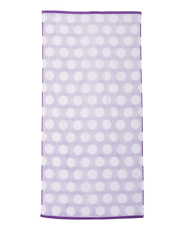 Carmel Towel Company C3060P - Polka Dot Velour Beach Towel